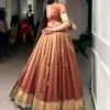 WMN 2032 Organza Zari Weaving Paithani Occasion Lehenga Choli