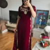 Sabina 5307 Viscose Velvet Readymade Dress for woman