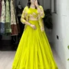 WMT 8216 Gorgette Party Wear Lehenga Choli Woaman
