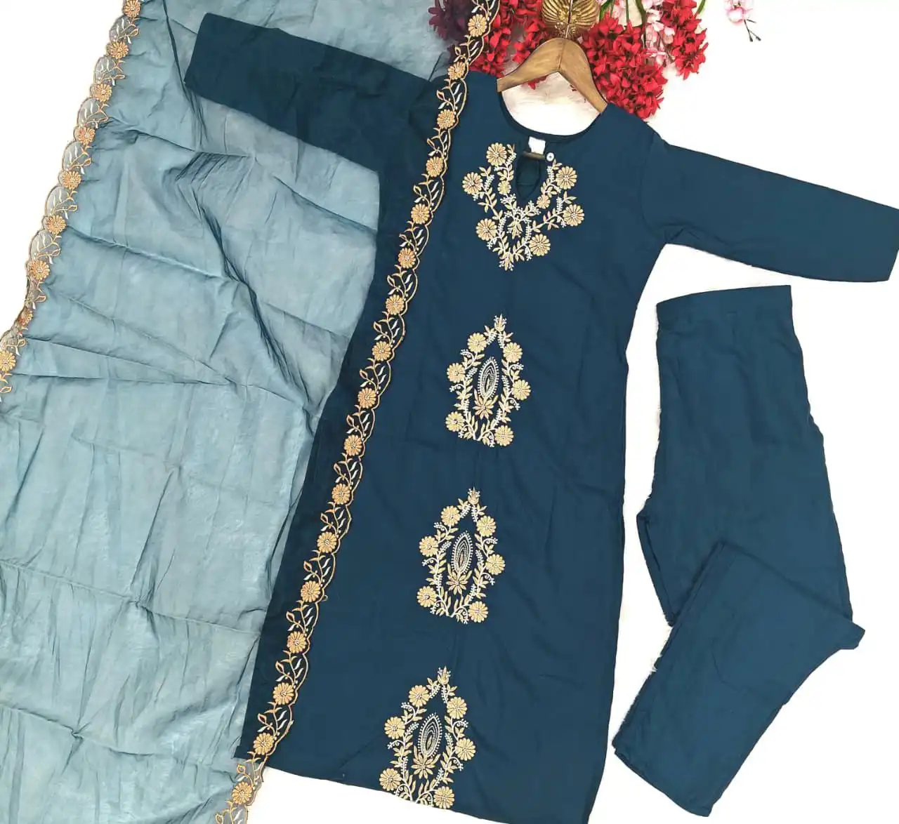 Laxmy Vol 46 Kurti Pant Dupatta Set
