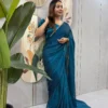 SGT 239 Zip and go Gown Saree for Wedding with Beads