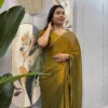 SGT 239 Space Silk Zip and go Gown Saree for Wedding