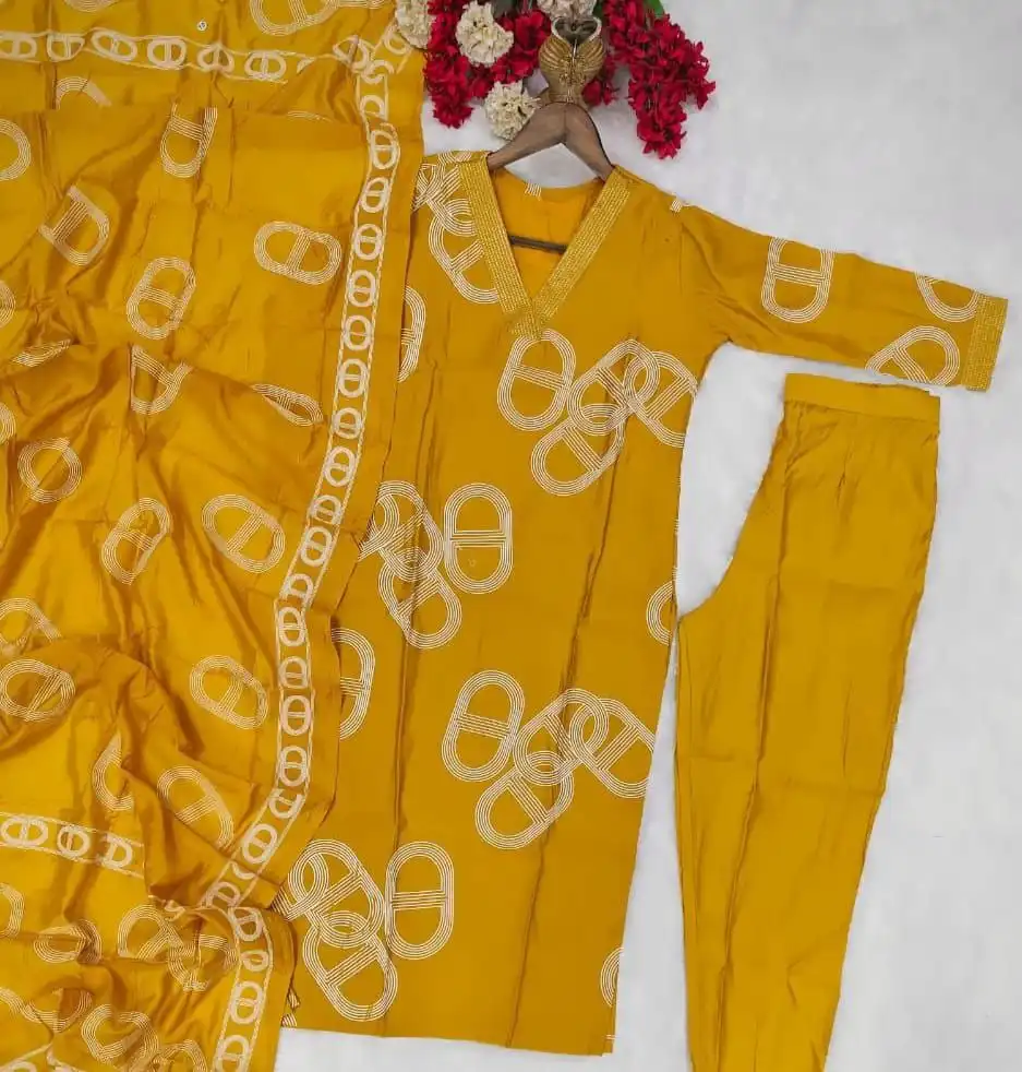 Laxmy Vol 72 Printed Fastival Kurti Pant With Dupatta