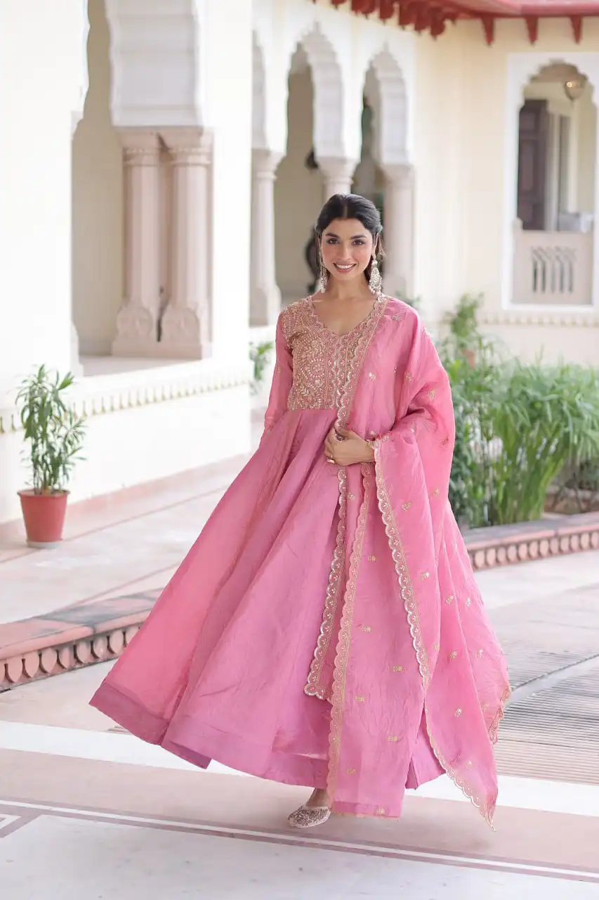 Mohini 9323 Designer Gown Dupatta