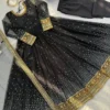 Deepika 5996 Black Designer Anarkali Long Kurti Pant With Dupatta for woman