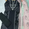 Zarin 067 Black Cotton Printed Designer Readymade Dress