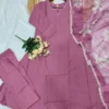 Zarin 53 Purple Vatican Kurti Pant With Dupatta For Women