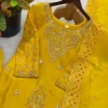 Sabina 5335 Yellow Gmy Choo Silk Kurti Palazzo With Dupatta Collection