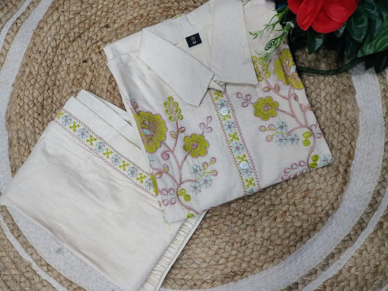 Zarin Vol 101 Handloom Embroidery Work Co Ord Set Collection for woman