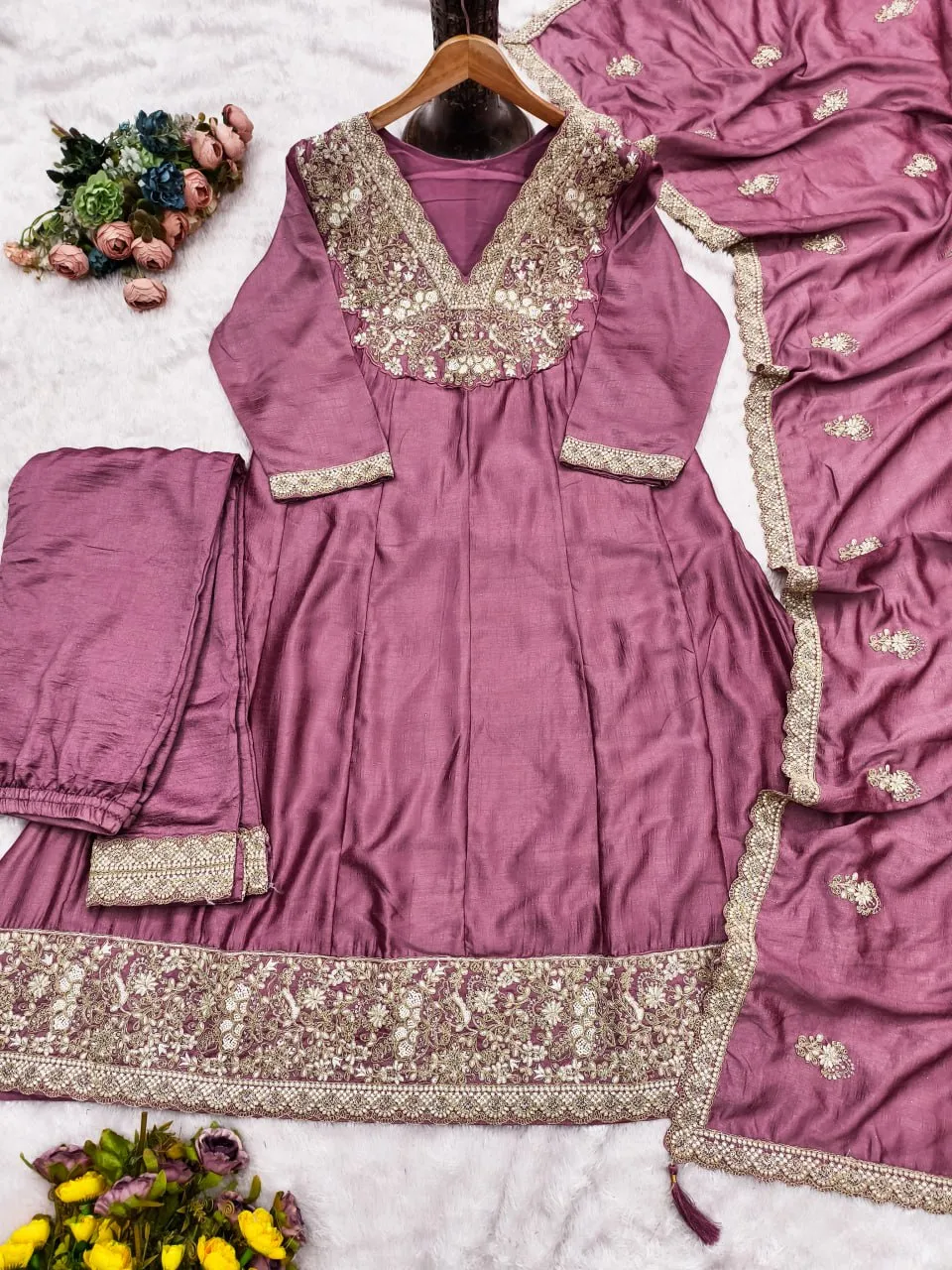 Zarin Vihanika Heavy Silk Festival Wear Readymade Dress for woman
