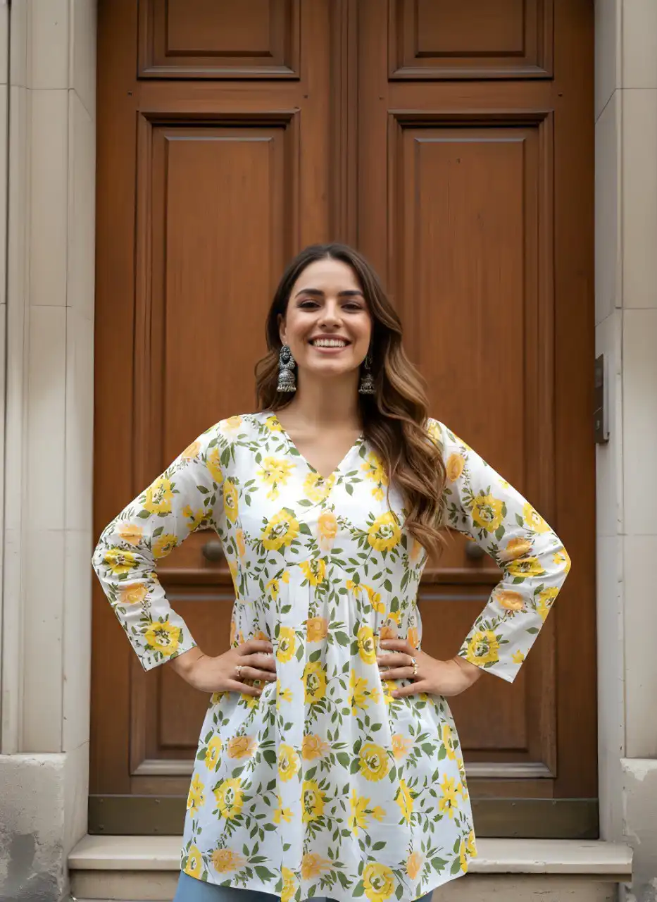 Shiv Vol 168 Printed Short Kurti