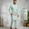 Shyam Vol 89 Wedding Kurta Pajama With Embroidery Koti
