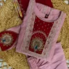 Lila 150 Roman Silk Anarkali Kurti With Palazzo With Embroidery Work
