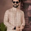 Shyam Cotton Kurta Pajama Printed Sequence Work