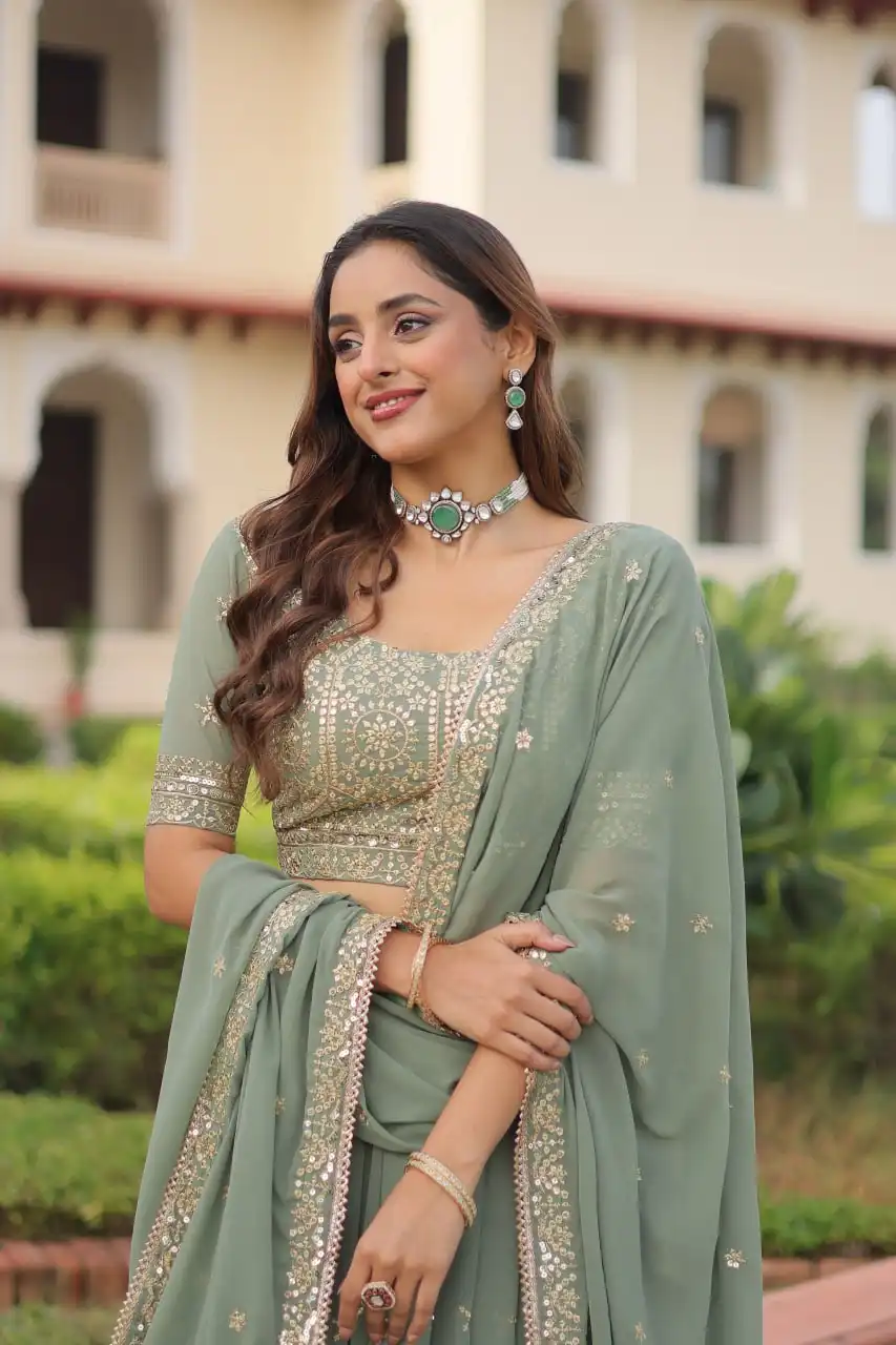 Mohini 7148 Faux Georgette Lehenga Choli 02 Pcs Set