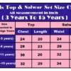 Baby 245 Pure Heavy Natural Crap Silk Kid Wear Sharara Suit