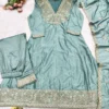 Zarin Vihanika Heavy Silk Festival Wear Readymade Dress