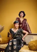 Rajtex Kanthkala Vama Satin Silk Handloom Weaving Traditional Saree Collection