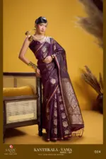 Rajtex Kanthkala Vama Satin Silk Handloom Weaving Traditional Saree Collection - Image 10