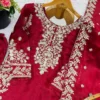 Sabina 5316 Silk Embroidery Sequence Readymade Dress