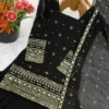 Sabina 5317 Black Georgette Embroidery Readymade Dress