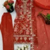 Sabina 5321 Crunchy Silk Festive Readymade Dress