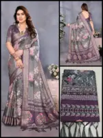 Shc Gajanand Vol 1 Cotton Silk Digital Printed Saree Collection - Image 4