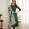 Shiv Vol 133 Green Roman Silk Readymade Dress