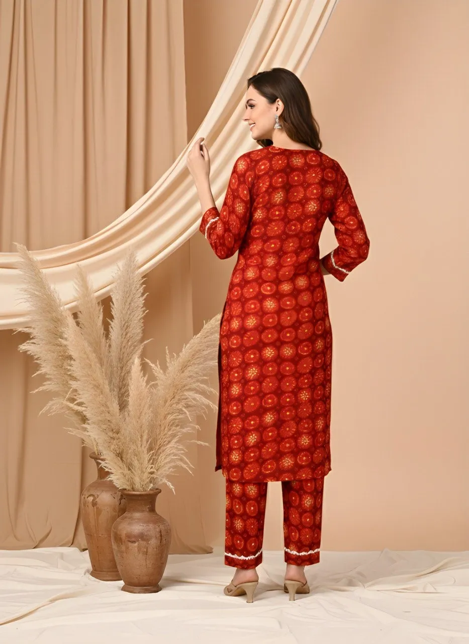 Shiv Vol 135 Delta Silk Gota Pati Printed Co Ord Set