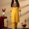 Shiv Vol 140 Yellow Heavy Cotton Occasion Co Ord Set