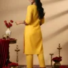 Shiv Vol 140 Yellow Heavy Cotton Occasion Co Ord Set