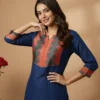 Shiv Vol 141 Blue Heavy Cotton Plain Co Ord Set