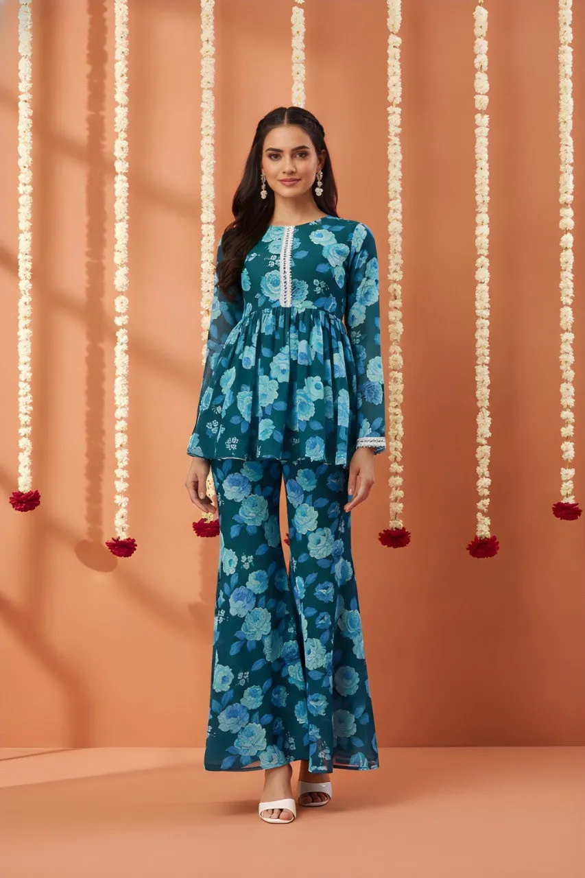 Shiv Vol 144 Georgette Printed Co Ord Set