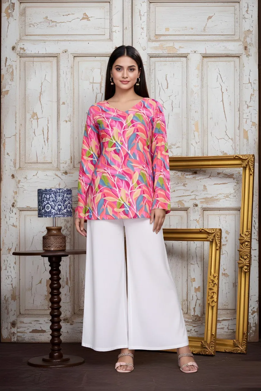 Shiv Vol 158 Cotton Blend Printed Short Top Western Wear