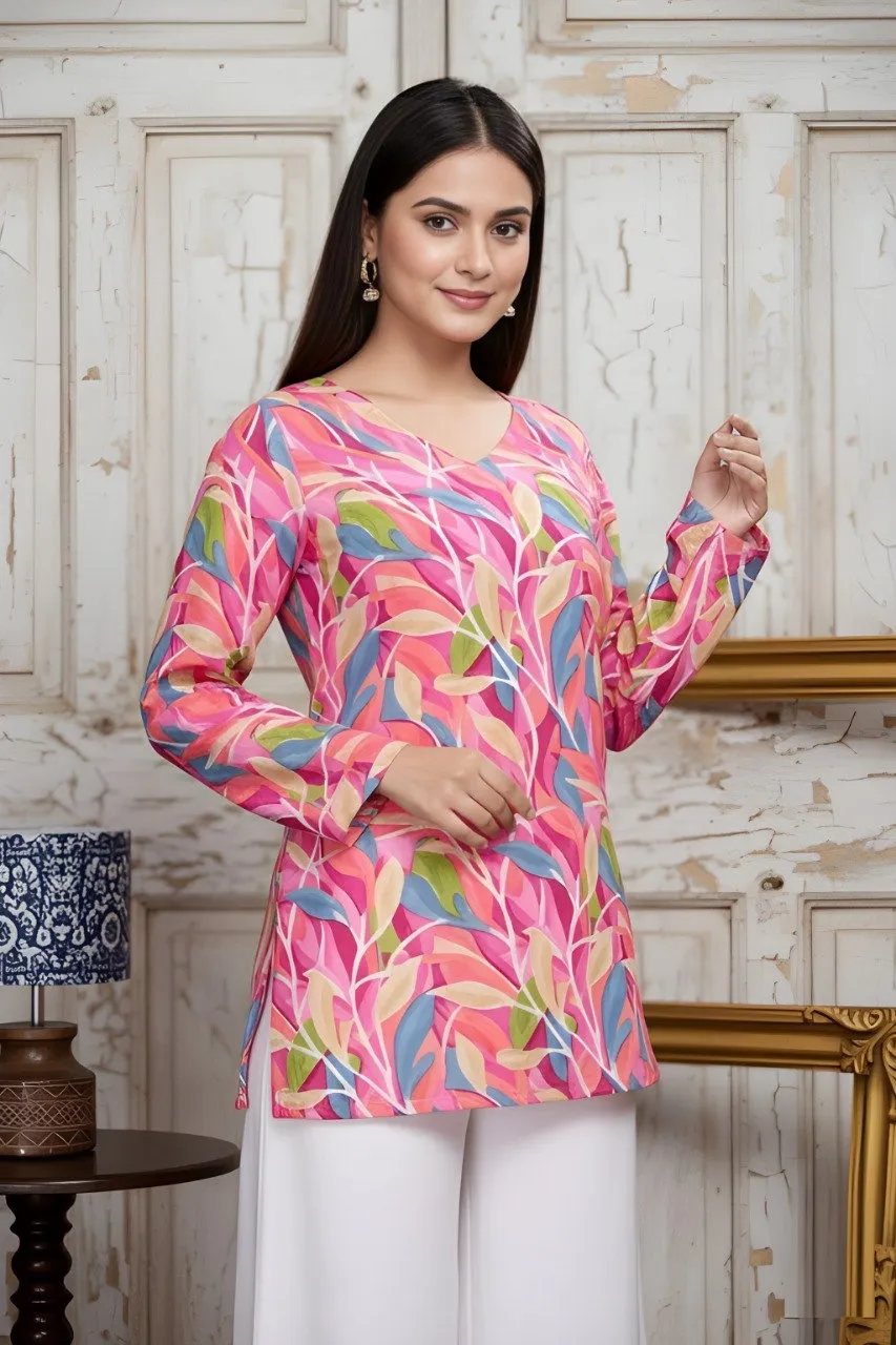 Shiv Vol 158 Cotton Blend Printed Short Top Western Wear