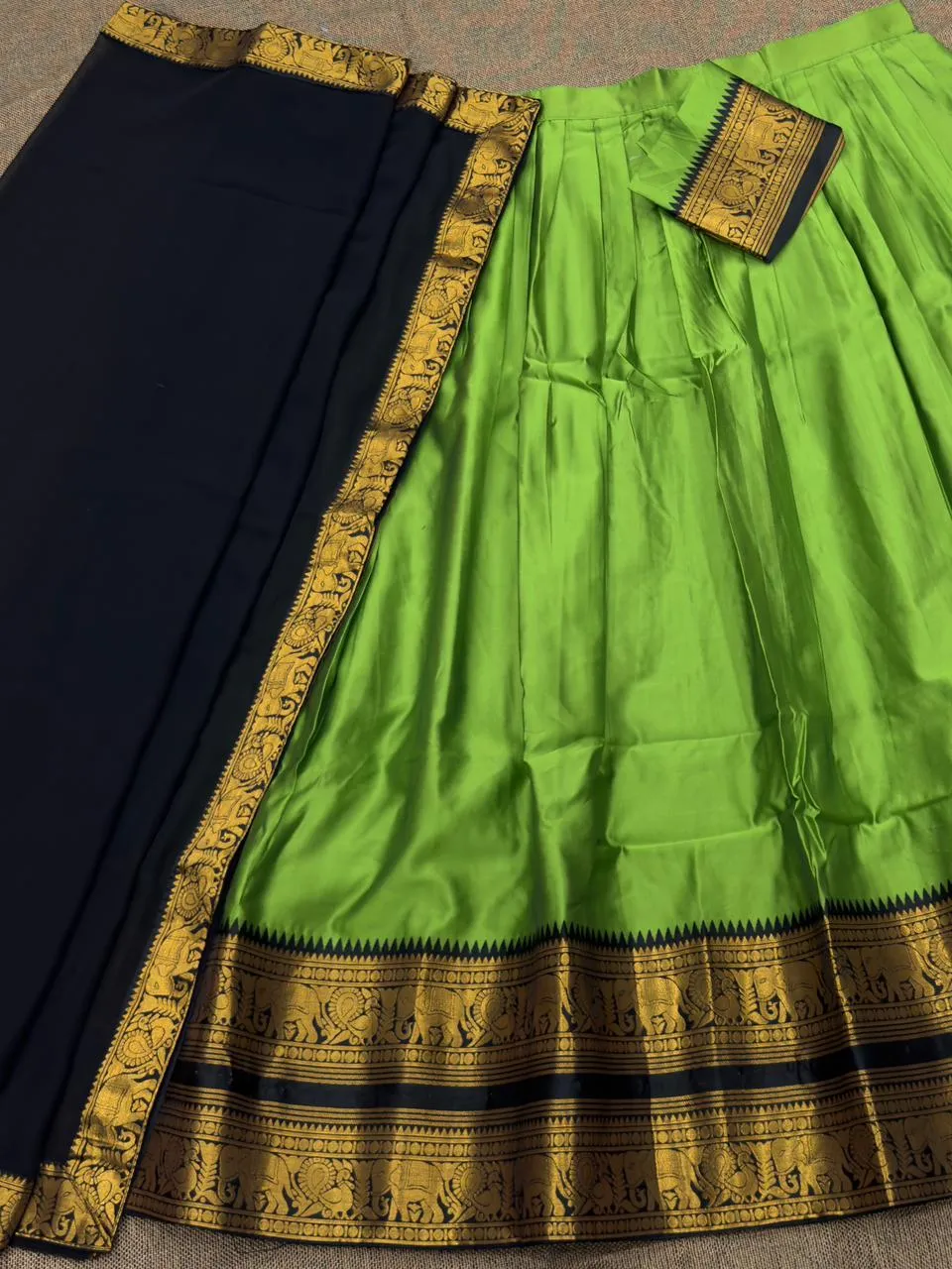 Vally Vol 103 Kanjivaram Silk Zari Weaving Lehenga Choli