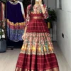 WMT 6009 Soft Silk Kalamkari Printed Gown