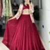 WMT 8218 Gorgette Lehenga Choli Festival Wear Collection