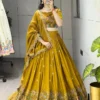 WMT 8229 Haldi Two Tone Nc Vichitra Wedding Lehenga Choli