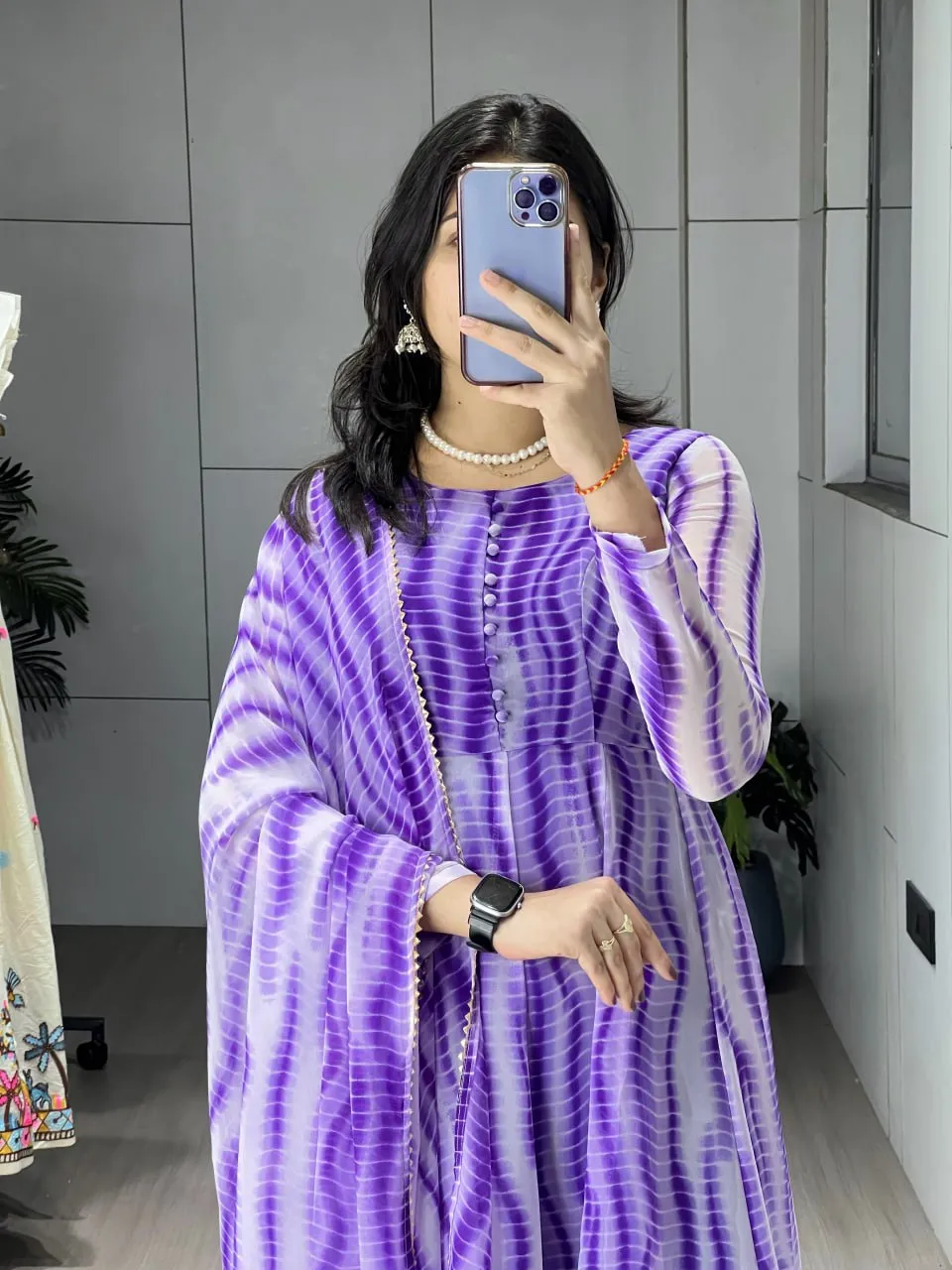 WMT 8231A Weightless Leheriya Printed Readymade Dress