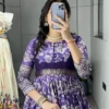 WMT 8232 Soft Silk Kalamkari Floral Printed Gown