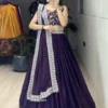 WMT 9042 Satin Party Wear Lehenga Choli