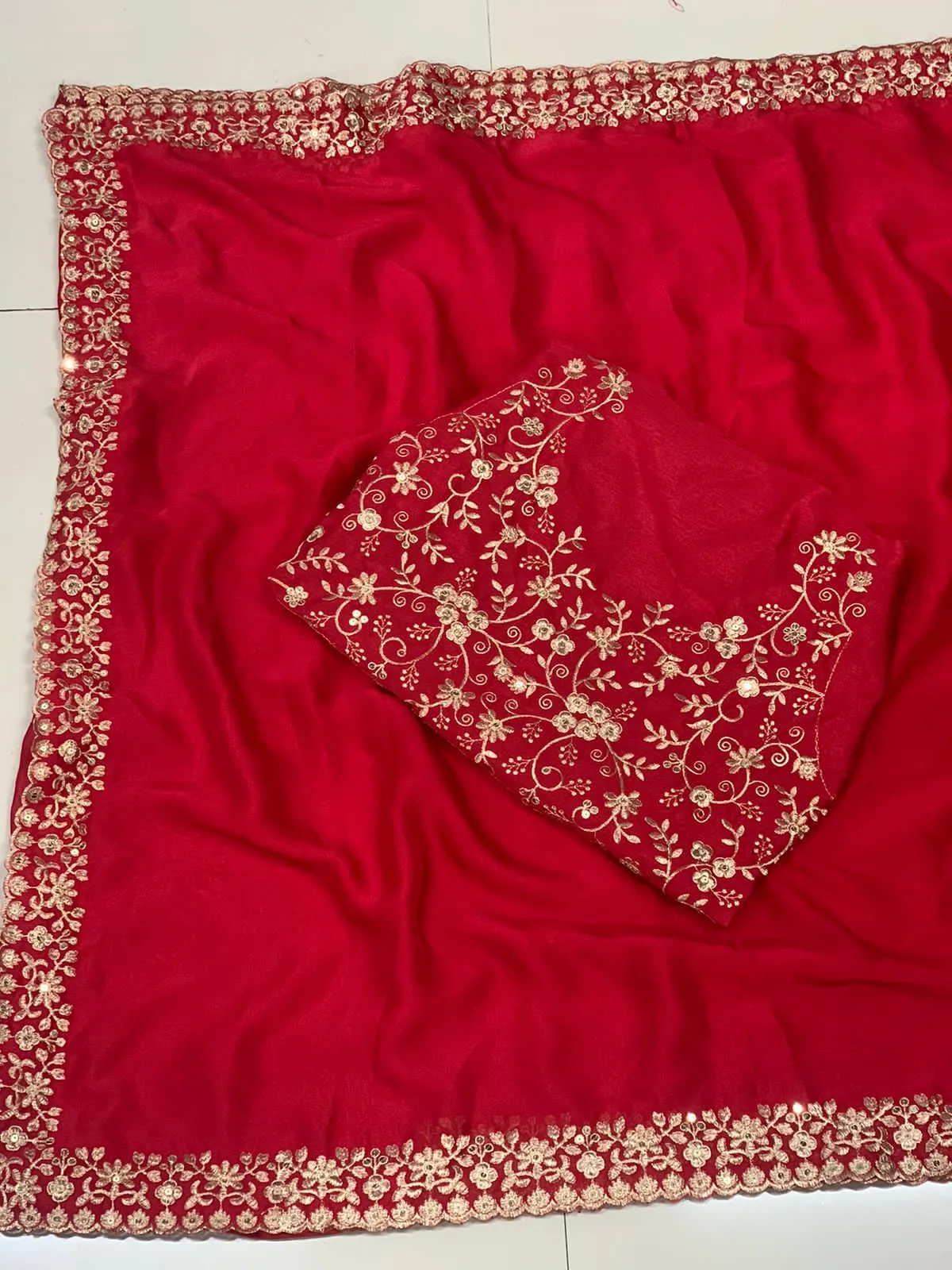 Kiara Madhuri Rangoli Silk Embroidery Work Party Wear for woman