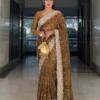 Kiara Reemani Tone Twill Net Chikankari Work Saree for woman