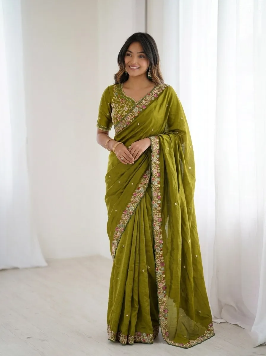 Kiara Virali2 Fendy Satin Silk Embroidery Party Wear Wholesale Surat