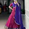 WMN 5008 Aura Silk Weaving Festive Gown