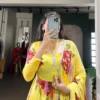 WMN 5103 Chiffon Floral Printed Gown