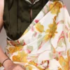 WMN 7008 Satin Silk Floral Printed Saree for woman