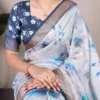 WMN 7024 Tasar Silk Floral Printeded Saree