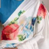 WMN 7027 Satin Silk Floral Printed Party Wear Saree